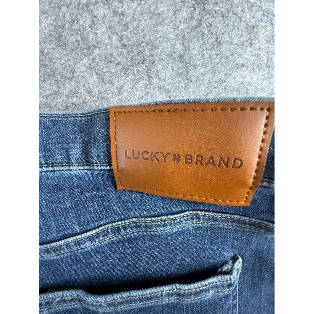 Lucky Brand Ava Mid Rise Skinny Blue Jeans Womens Size 12/31A Medium Wash Denim